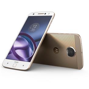 Smartphone Motorola Moto Z Power & Projector Edition Dourado com 64GB, Tela de 5.5'', Dual Chip, Câmera 13MP, 4G, Android 6.0, Processador Quad-Core