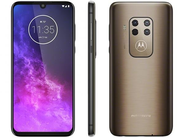 Smartphone Motorola One Zoom 128GB Bronze 4G - 4GB RAM 6,4" Câm. Quadrupla + Câm. Selfie 25MP