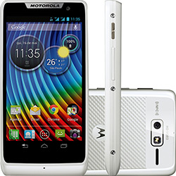 Smartphone Motorola Razr D3 Dual Chip Branco 3G Android 4.1 Câmera 8MP Wi-Fi