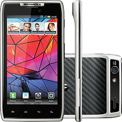 Smartphone Motorola RAZR, Desbloqueado Branco - Android - Processador Dual Core 1.2 GHz, Tela Touch Super Amoled 4.3", Câmera de 8MP, 3G, Wi-Fi, Memória Interna de 16GB