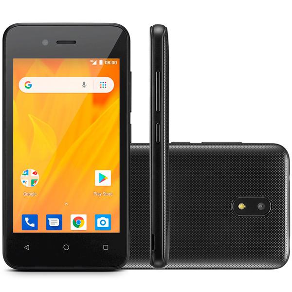 Smartphone MS40G 3G Tela 4 Pol. RAM + 8GB Android 8.1 Dual Câmera 5MP+2MP Preto Multilaser - P9070