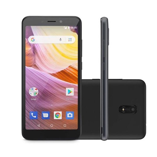 Smartphone Ms50g 3G Quad Core Tela 5,5¿ Dual Chip Android 8.1 Câmeras 8Mp + 5Mp Preto Multilaser - Nb736 Nb736