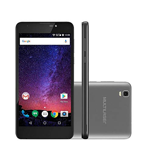 Smartphone MS55M 3G Android 7 Dual Chip Memória 16GB Bluetooth , Multilaser, P9046, 16GB, 5.5", Preto