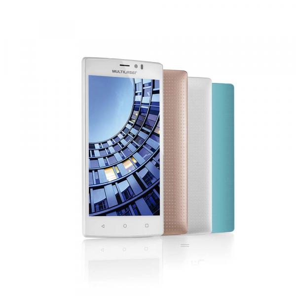 Smartphone Ms60 4G Quadcore 2Gb Ram Tela 5,5 Pol. Dual Chip Android 5 Branco - P9006 - Multilaser