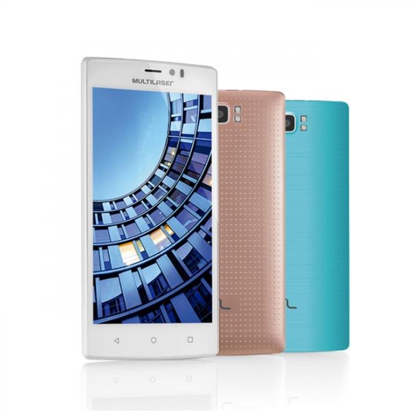 Smartphone MS60 4G QuadCore 2GB RAM Tela 5.5 Polegadas Dual Chip Android 5 Branco - P9006 - Multilaser
