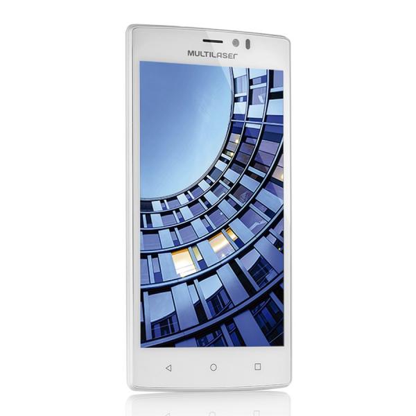 Smartphone MS60 4G QuadCore 2GB RAM Tela 5,5pol Dual Chip Android 5 Branco P9006 - Multilaser