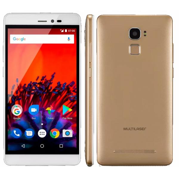 Smartphone Ms60F 4G Tela 5,5 Sensor de Impressão Digital 1Gb Ram Dual Android 7 Multilaser P9056