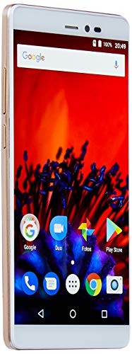 Smartphone MS60F 4G Tela 5,5 Sensor de Impressão Digital 1GB RAM Dual Chip Android 7 Multilaser Dourado - NB711