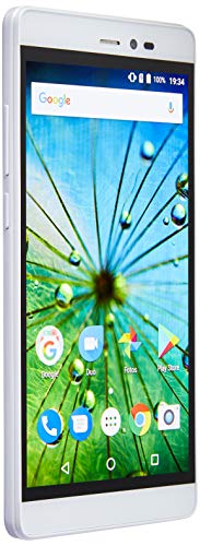 Smartphone MS60F Plus 4G Tela 5,5", Sensor de Impressão Digital, 2GB RAM, Dual Chip, Android 7, Multilaser, Branco/Dourado, NB716