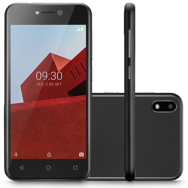 Smartphone Multilaser e 3G Quad Core Android 8.1 GO Cam 5/5Mp Tela 5" 32GB Preto P9128
