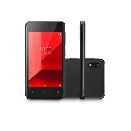 Smartphone Multilaser e Lite 3G 16GB Tela 4.0 Quad Core Câmera Traseira 5MP + 5MP Frontal Preto - P9099 P9099