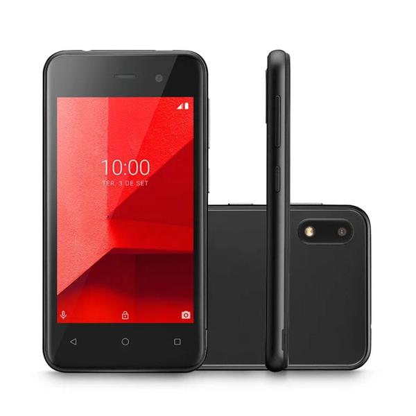 Smartphone Multilaser e Lite 3G 16GB Tela 4.0 Quad Core Câmera Traseira 5MP + 5MP Frontal Preto - P9099