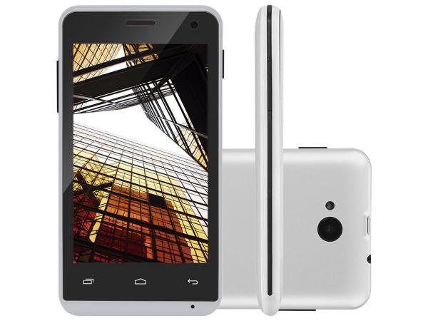 Smartphone Multilaser MS40 4GB Dual Chip 3G - Câm. 5MP Tela 4” Proc. Quad Core Android 4.4