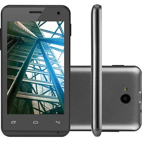 Smartphone Multilaser MS40 Dual Chip Android Tela 4" 4GB 3G Câmera 5MP - Preto