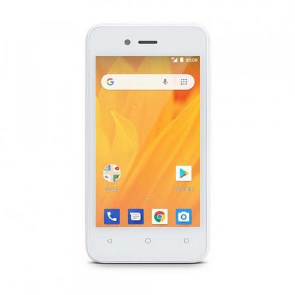 Smartphone Multilaser MS40G 3G Tela 4 Polegadas 512 RAM e 8GB Memória Interna Android 8.1 Dual Câmera 5MP+2MP - Branco