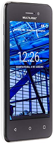 Smartphone Multilaser Ms40S Branco 4 Câmera 3 MP + 5 MP 3G Quad Core 8GB Android 6.0 - NB252
