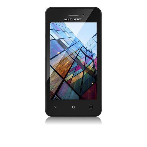 Smartphone Multilaser Ms40s Branco 4" Câmera 3 Mp + 5 Mp 3g Quad Core 8gb Android 6.0 - P9026