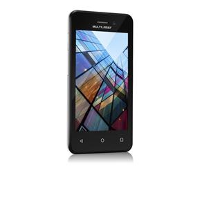 Smartphone Multilaser Ms40S Branco e Preto 4" Câmera 2 Mp + 5 Mp 3G Quad Core 8Gb Android 6.0 - P9026 - Multilaser