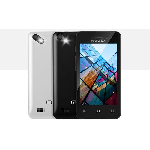 Smartphone Multilaser Ms40s Preto 4 Pol. Câmera 2 MP + 5 MP 3g Quad Core 8gb Android 6.0 - P9025