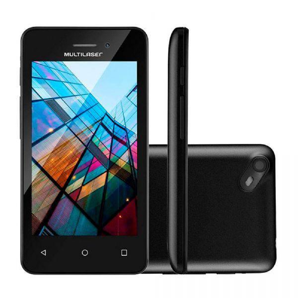 Smartphone Multilaser MS40S, Preto, NB251, Tela de 4", 8GB, 5MP