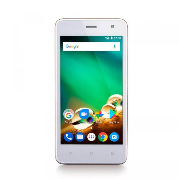 Smartphone Multilaser MS45 4G 1GB Dourado Tela 4.5" Câmera 5 MP + 8 MP Quad Core 8GB Android 7.0