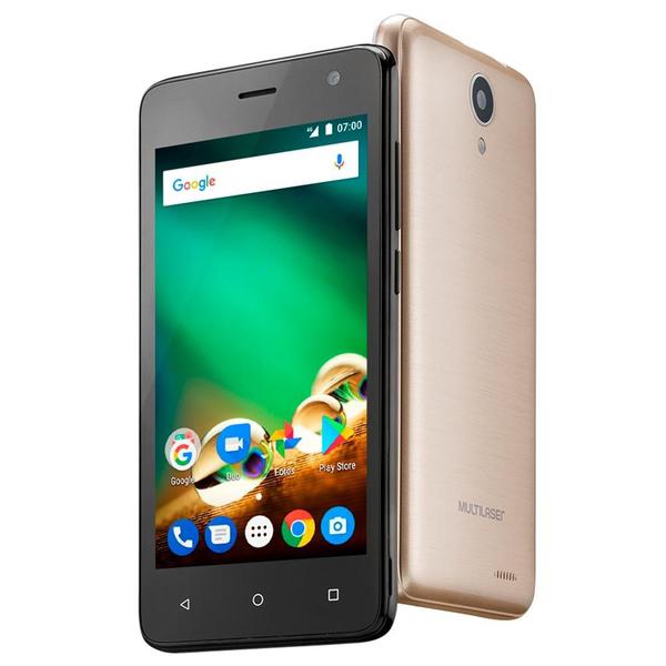Smartphone Multilaser MS45 P9062, 4.5", Quad Core, 8GB, Android 7.0 - Preto