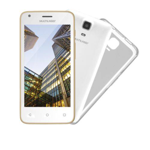 Tudo sobre 'Smartphone Multilaser Ms45 S Colors Branco/dourado - 2 Chips, Tela 4.5 Ips, Android 5.1, Q.core, 1.'