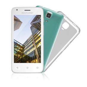 Smartphone Multilaser MS45S Colors Branco Tela 4.5pol Câmera 3 MP + 5 MP 3G Quad Core 8GB 1GB Androi