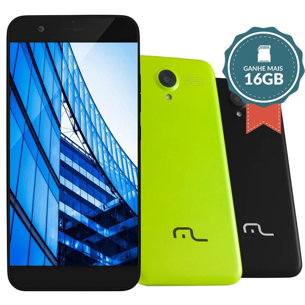 Smartphone Multilaser Ms50 4g Dual P9013 Preto - Android 5.0, Tela 5", Câmera 8mp, + Microsd 16gb