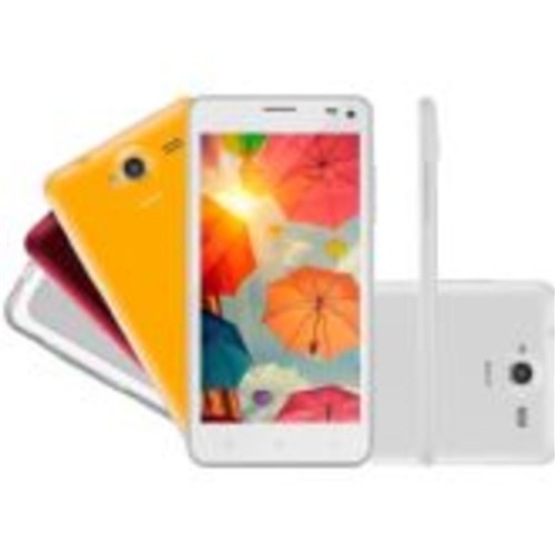 Smartphone Multilaser Ms50, Branco Colors, Tela de 5´´, 8Gb, 8Mp