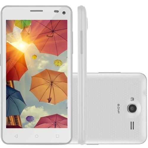 Smartphone Multilaser MS50 Colors 3G, Quad Core, 8MP, 16GB, Dual Chip, Branco - NB221
