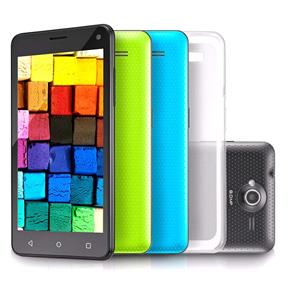 Smartphone Multilaser MS50 Colors Preto com Tela 5.0”, Dual Chip, Android 5.0, Câmera 8MP, Wi-Fi, 3G, Bluetooth e Processador Quad Core de 1.3 GHz