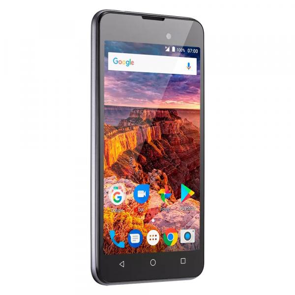 Smartphone Multilaser MS50L 3G Quad Core Android 7.0 Cam 2/8Mp 8GB 5" Preto/Grafite NB706