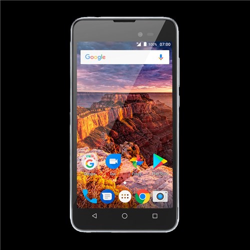 Smartphone Multilaser Ms50l 3G Quadcore 1Gb Ram Tela 5' Dual Chip Android 7 Cinza - P9051