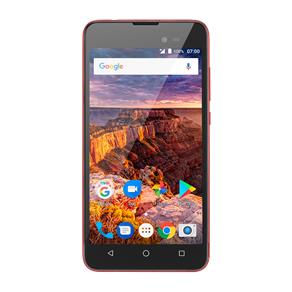 Smartphone Multilaser MS50L 3G QuadCore 1GB RAM Tela 5" Dual Chip Android 7 Vermelho - P9053