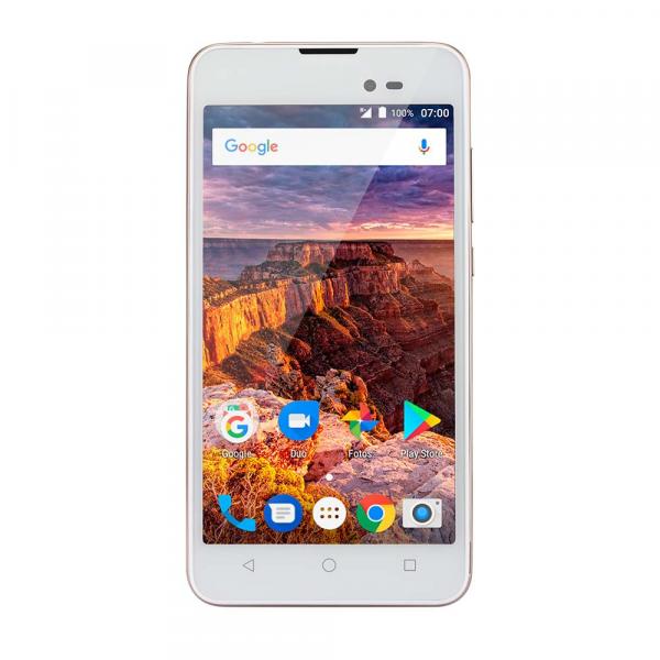 Smartphone Multilaser Ms50L 3G Quadcore 1Gb Ram Tela 5 Dual Chip Android 7 Dourado - P9052