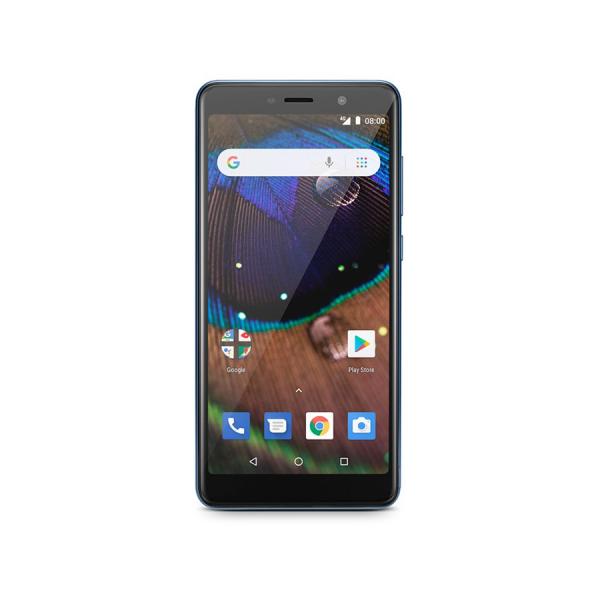 Smartphone Multilaser MS50X 4G QuadCore 1GB RAM Tela 5,5" Dual Chip Android 8.1 Azul/Preto P9075