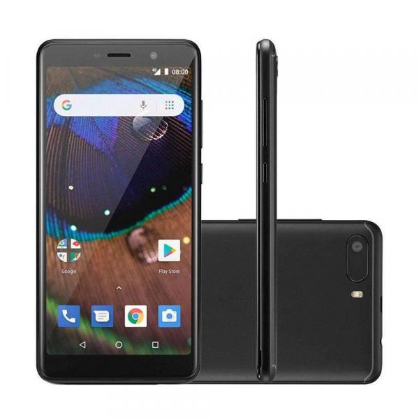 Smartphone Multilaser MS50X, Android 8.1 Versão GO, Dual Chip, 8MP, 5.5, 16GB, 4G - Preto