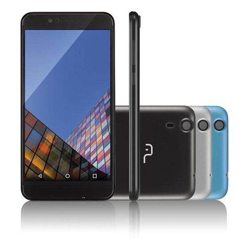 Smartphone Multilaser MS55 Colors Preto Tela 5,5 Polegadas Câmera 5.0 MP+8.0MP 3G Quad Core 8GB + 1