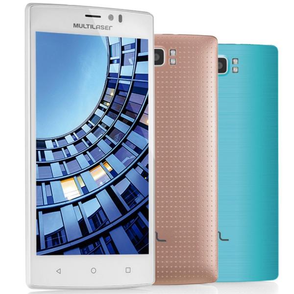 Smartphone Multilaser MS60 4G QuadCore 2GB RAM Tela 5,5 Dual Chip Android 5 Branco P9006