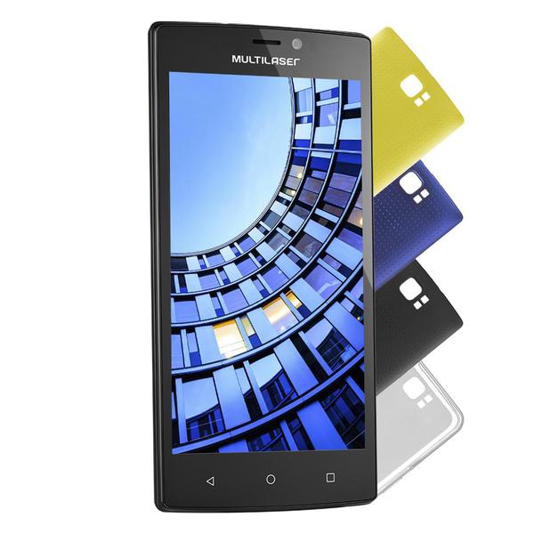 Smartphone Multilaser MS60 4G QuadCore 2GB RAM Tela 5,5" Dual Chip Android 5 Preto - P9005