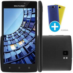 Smartphone Multilaser Ms60, Quad Core, Android, Tela 5,5´, 16Gb, 13Mp, 4G Desbloqueado - Preto - P90