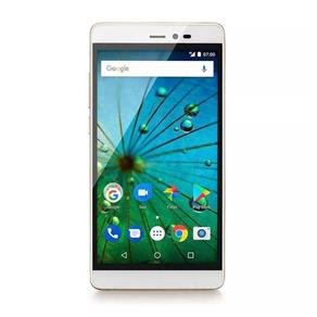Smartphone Multilaser MS60F Plus 2GB RAM 4G Quad Core Android 7 8Mp 16Gb 5,5" Dourado/Branco