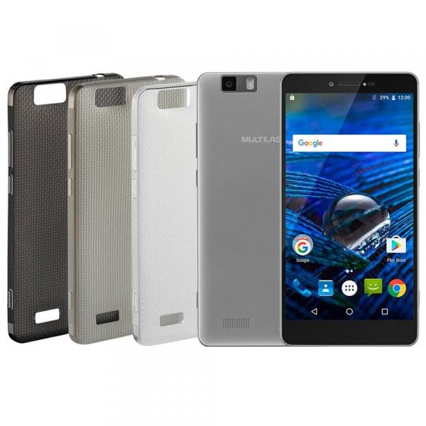 Smartphone Multilaser MS70, 5.8", 4G, Android 6.0, 16MP, 32GB - Prata