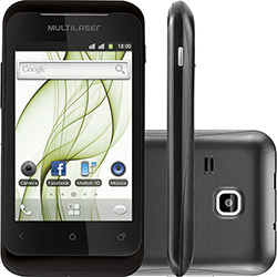 Smartphone Multilaser Orion Preto Dual Chip Android, Wi-Fi, Câmera de 2MP