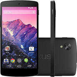 Smartphone Nexus 5 Preto 16GB - Android 4.4 4G Wi-Fi Câmera 8.0MP GPS