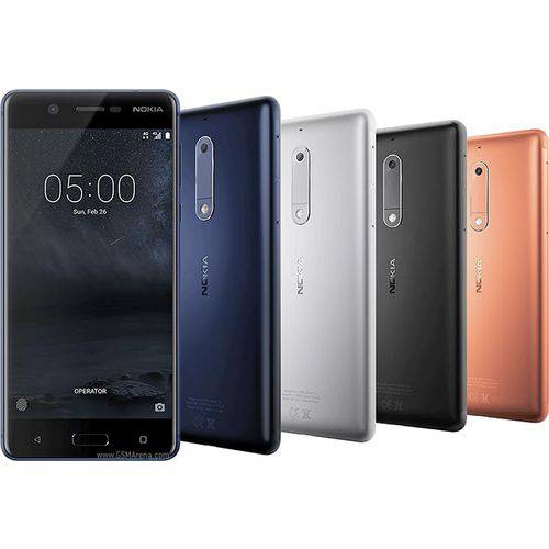 Smartphone Nokia 5 Dual Chip Android 7.1 Tela 5.2 16GB 4G Camera 13MP - Azul