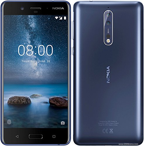 Smartphone Nokia 8 Android 7.1 Tela 5.3 64GB Camera 16MP Bateria 3090mah - Azul