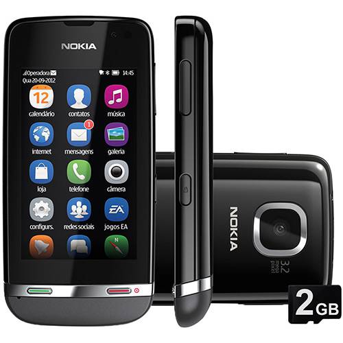 Tudo sobre 'Smartphone Nokia Asha 311 Desbloqueado Vivo Tela 3" 256MB 3G Wi-Fi Câmera de 3.2MP - Preto'