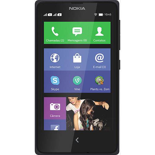 Smartphone Nokia Dual X - Preto - Gsm